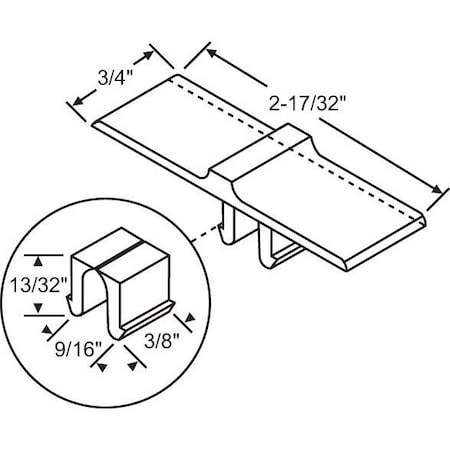 Strybuc White Thumb Button 900-19037